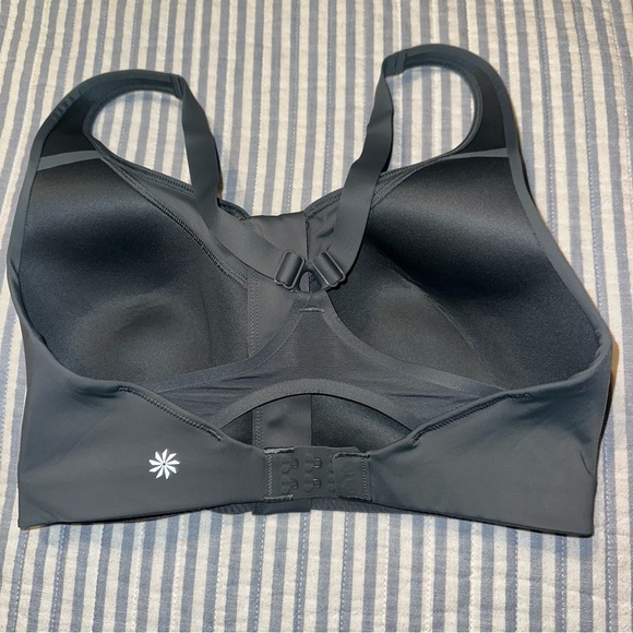Athleta‎ ADVANCE ZIP FRONT BRA Gray 32 DD - Picture 5 of 10